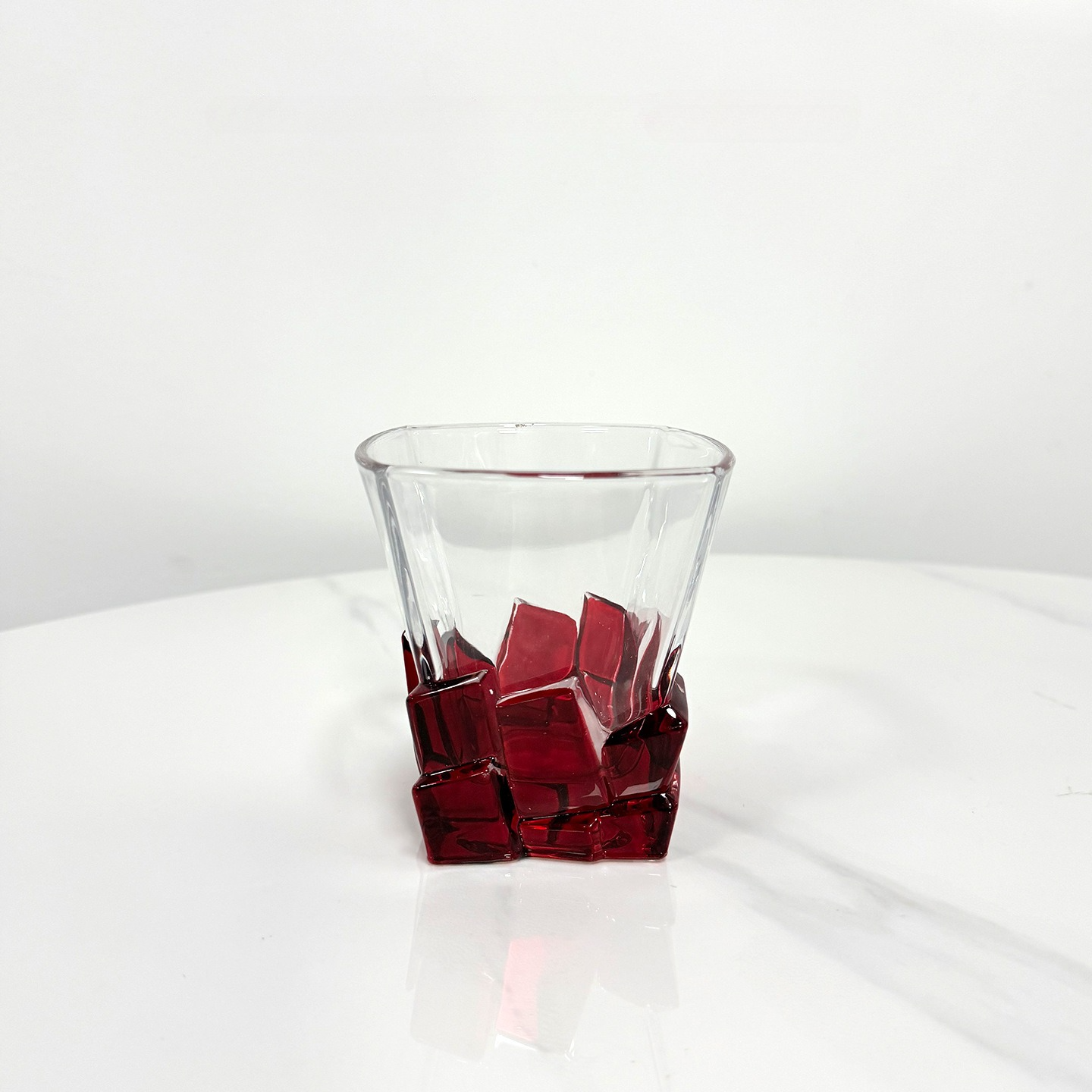 Vintage whiskey glass ice cube cup