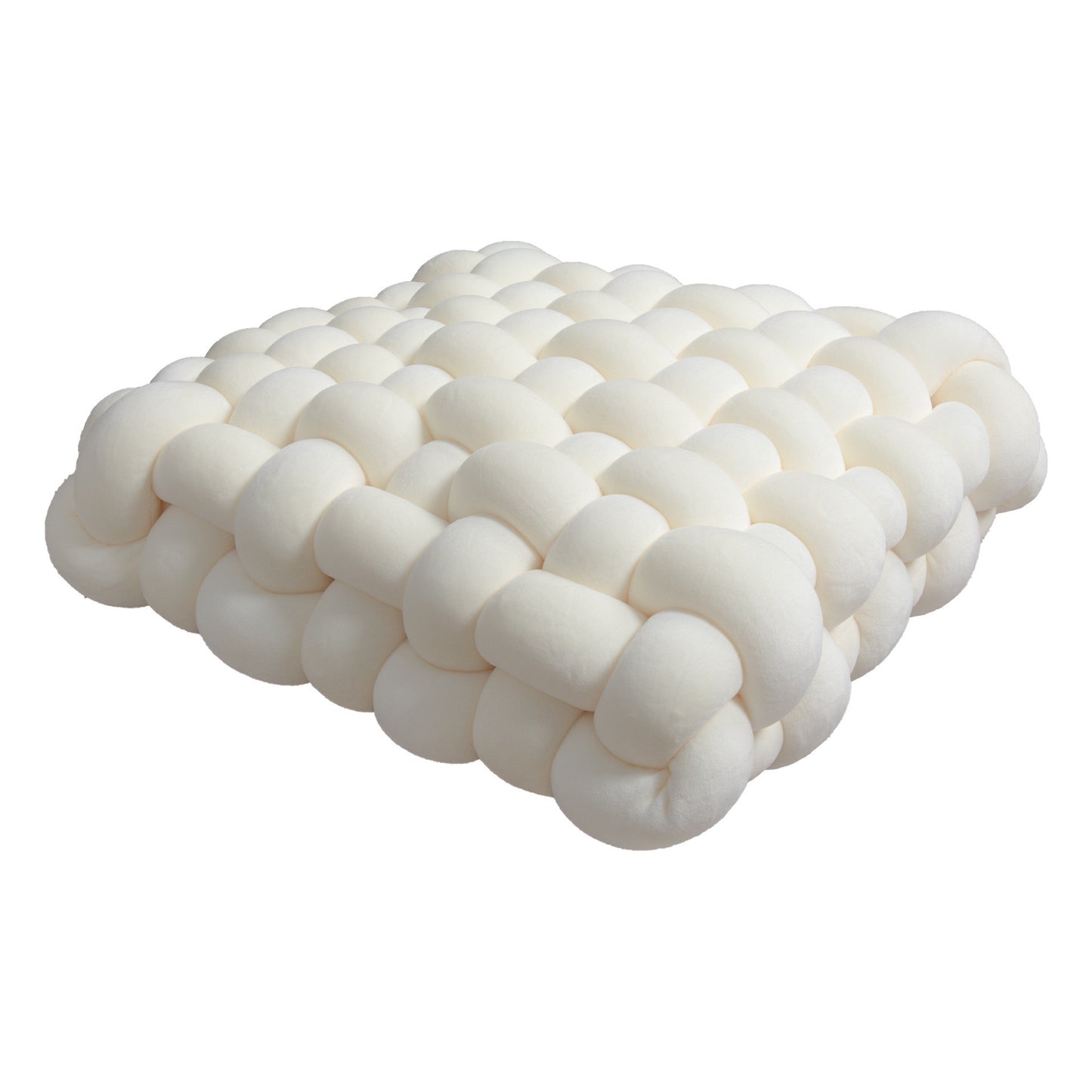 Hand Woven Knotted Seat Cushion & Throw Pillow