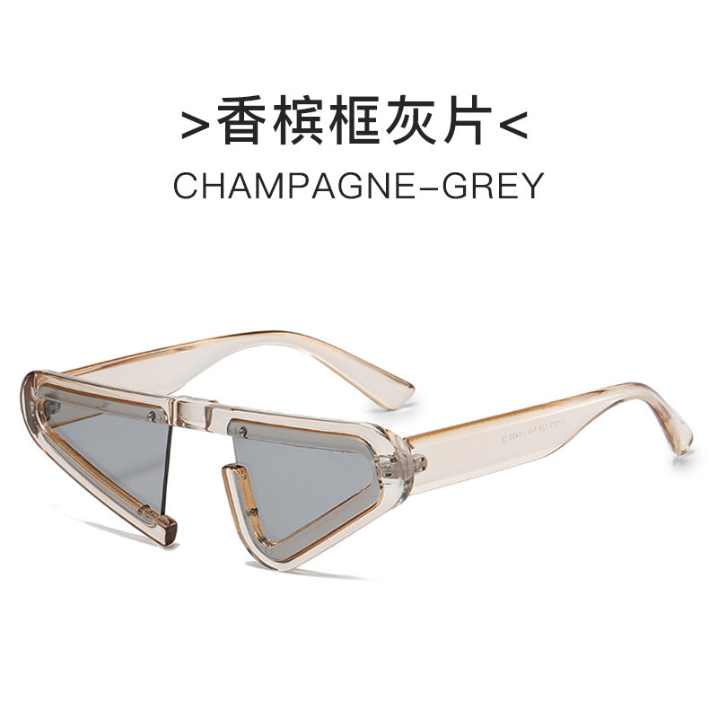 Futuristic Geometric Asymmetric Sunglasses