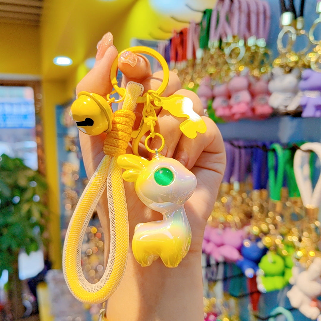 Aesthetic Iridescent Fawn Deer Keychain