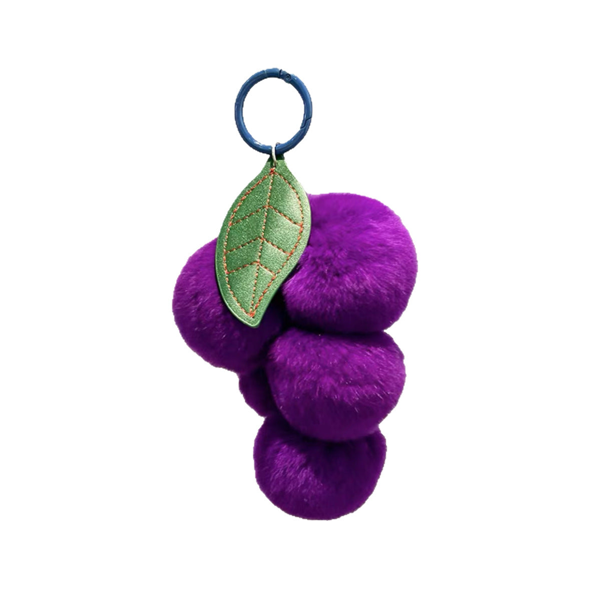 Cute Fluffy Plush Grape Bag Charm