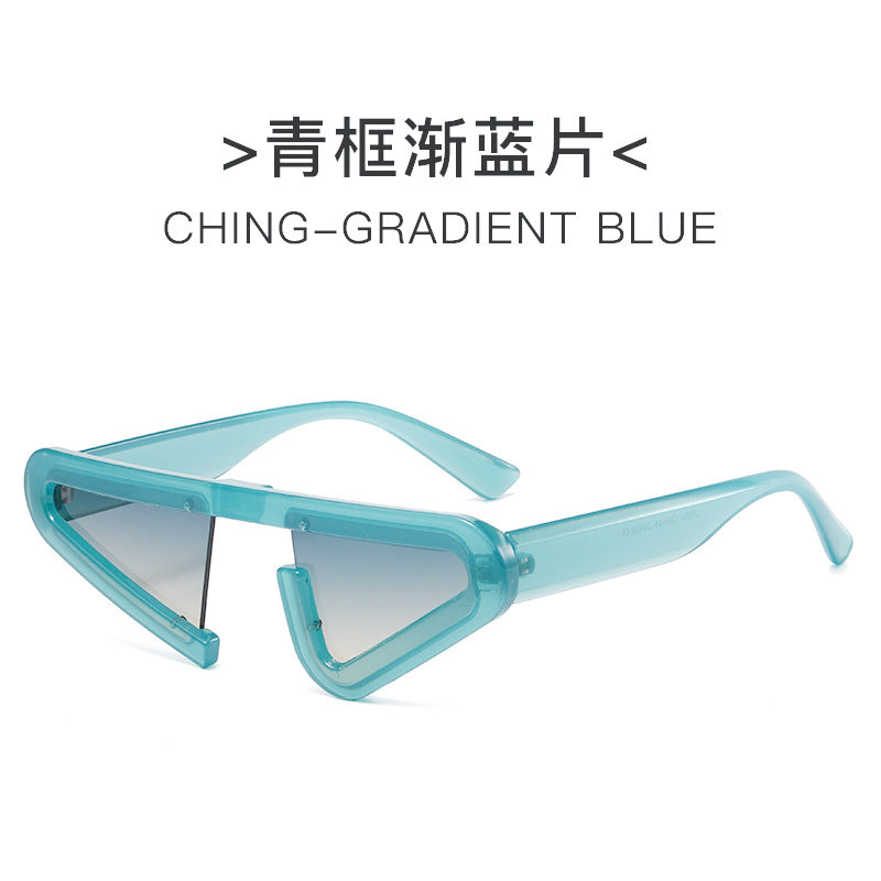 Futuristic Geometric Asymmetric Sunglasses