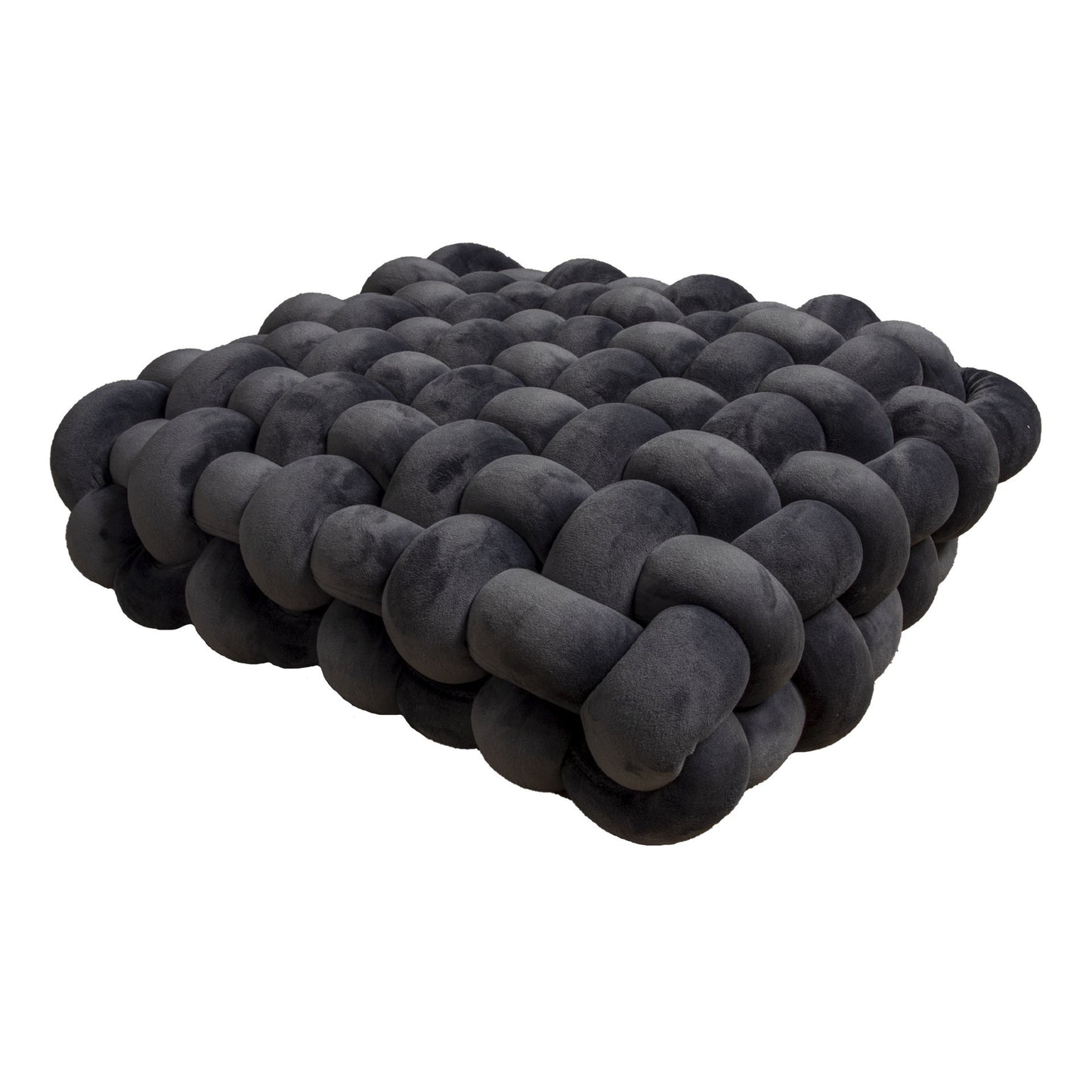 Hand Woven Knotted Seat Cushion & Throw Pillow