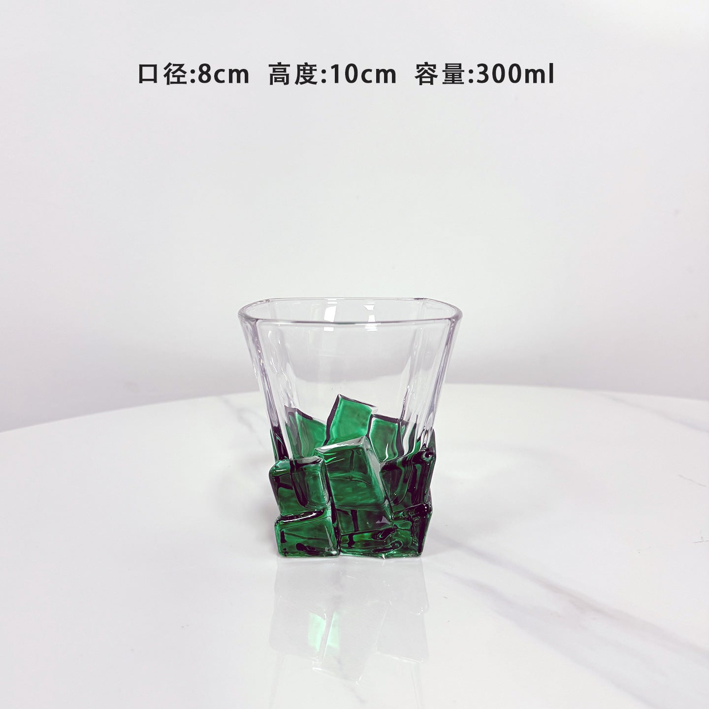 Vintage whiskey glass ice cube cup