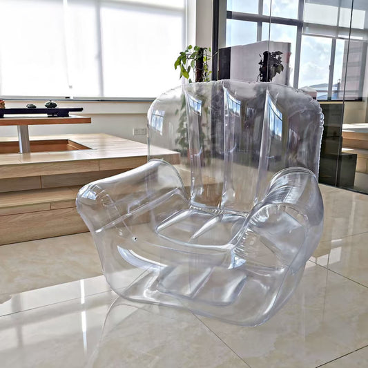 Transparent inflatable chair sofa