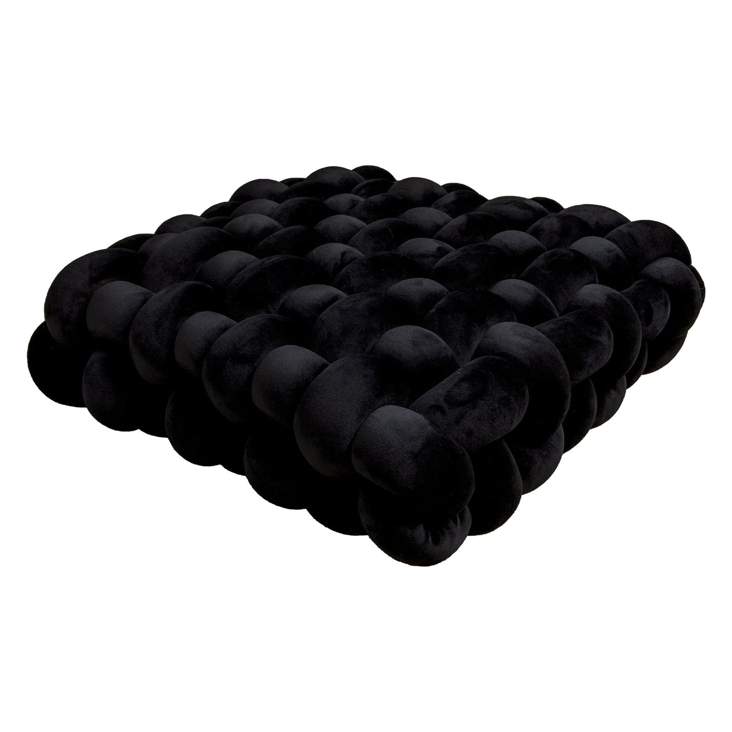 Hand Woven Knotted Seat Cushion & Throw Pillow