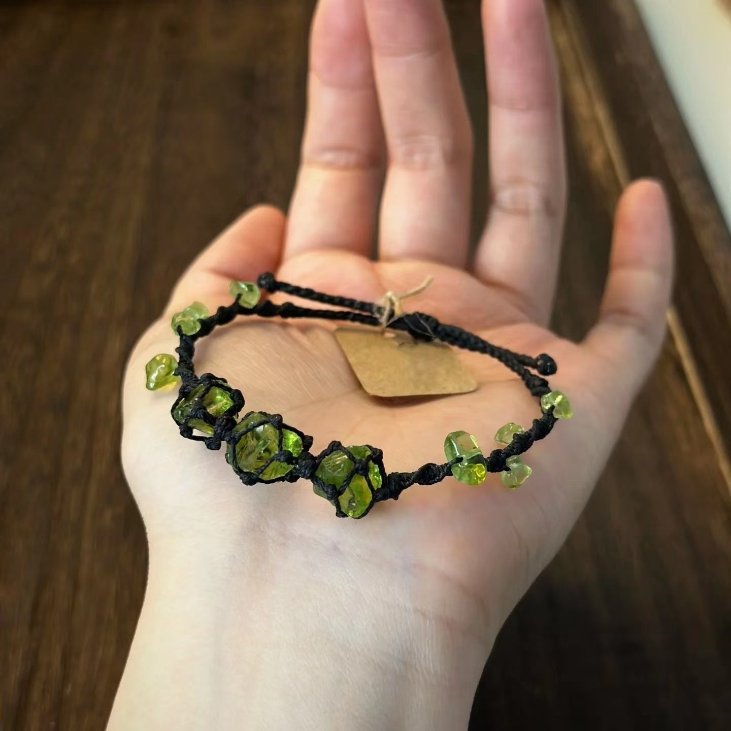 Crystal garland bracelet handwoven bracelet