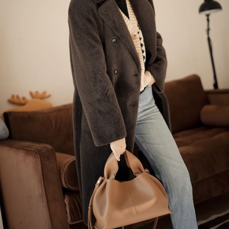 Cloud Design Leather Handbag