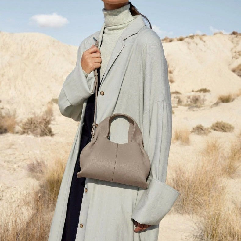 Cloud Design Leather Handbag