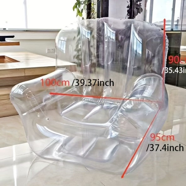 Transparent inflatable chair sofa