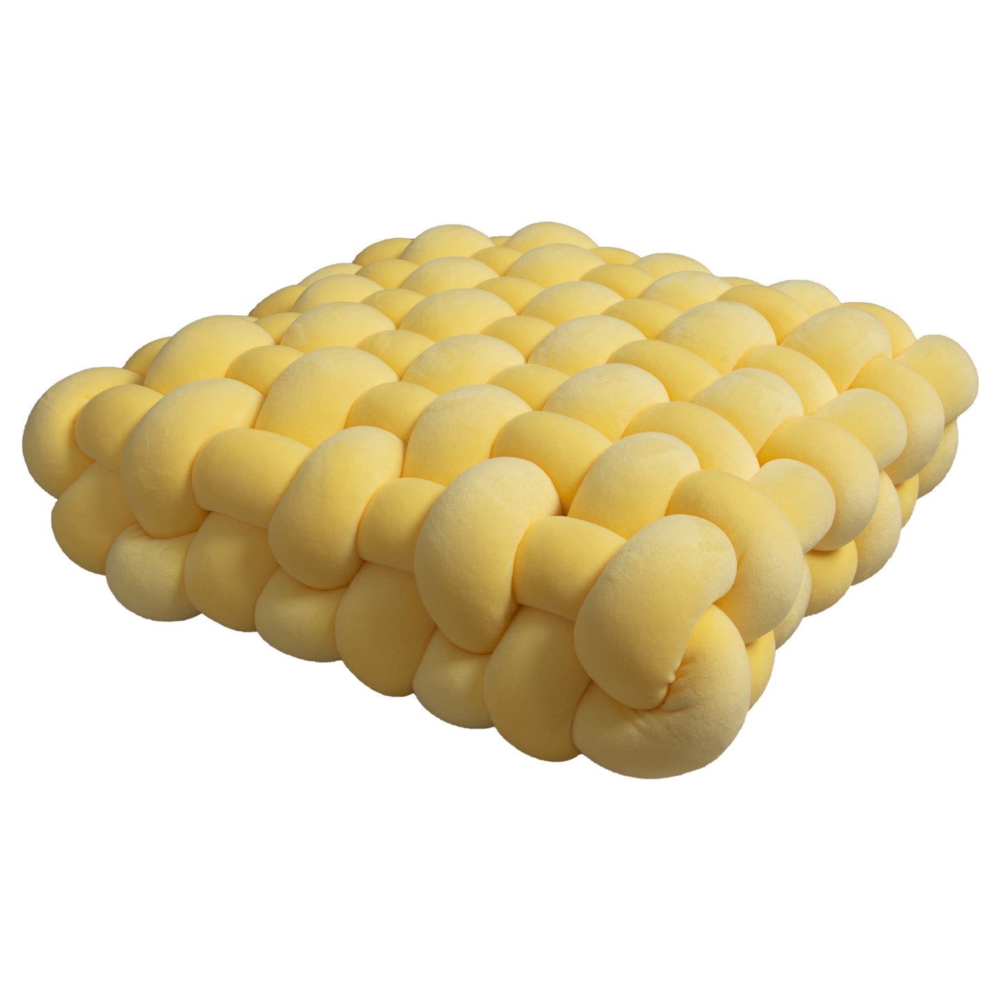 Hand Woven Knotted Seat Cushion & Throw Pillow