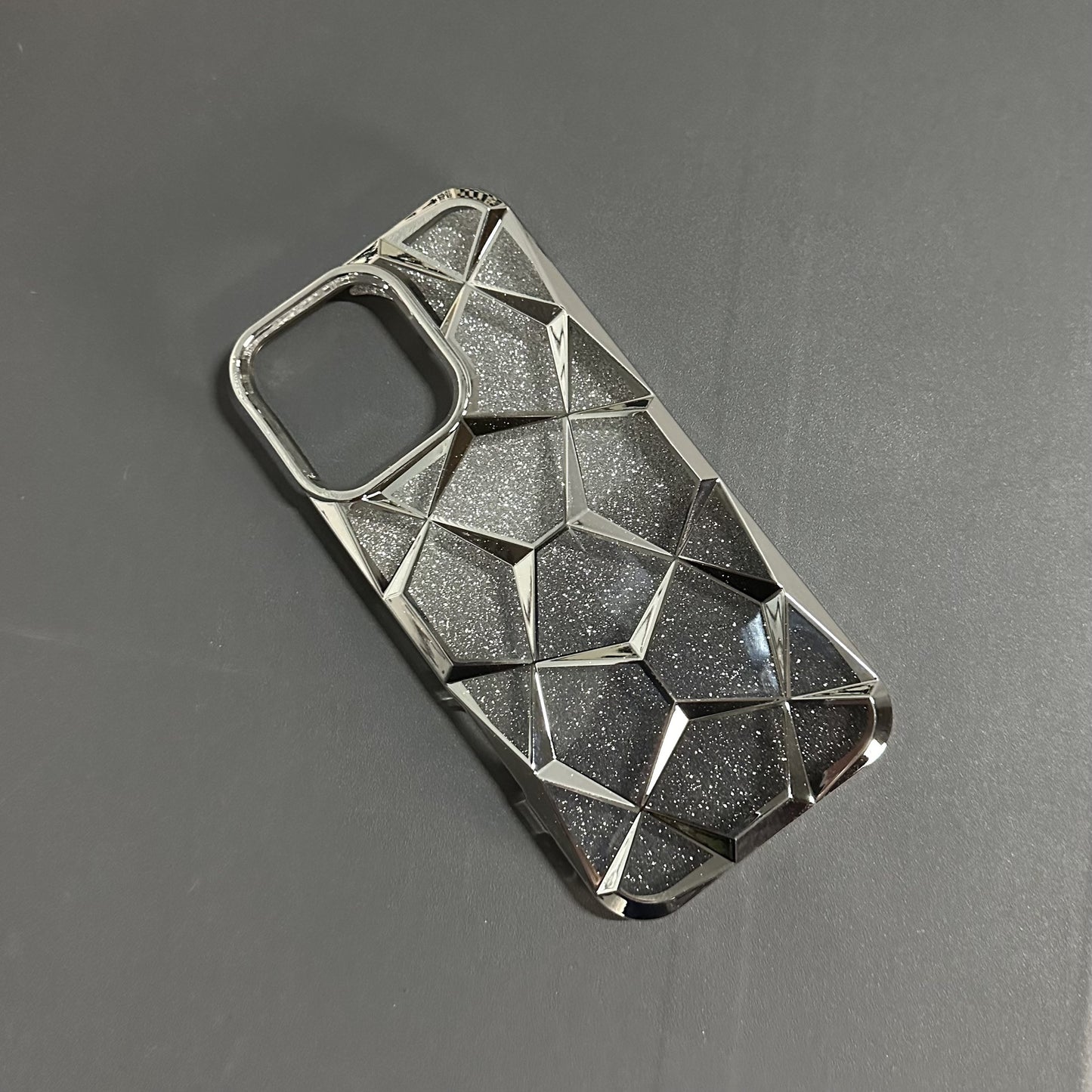 Electroplated Diamond Lattice Glitter Phone Case
