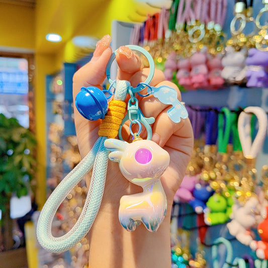 Aesthetic Iridescent Fawn Deer Keychain