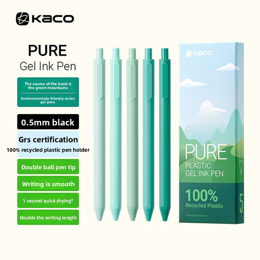 Biodegradable push-button gel pen