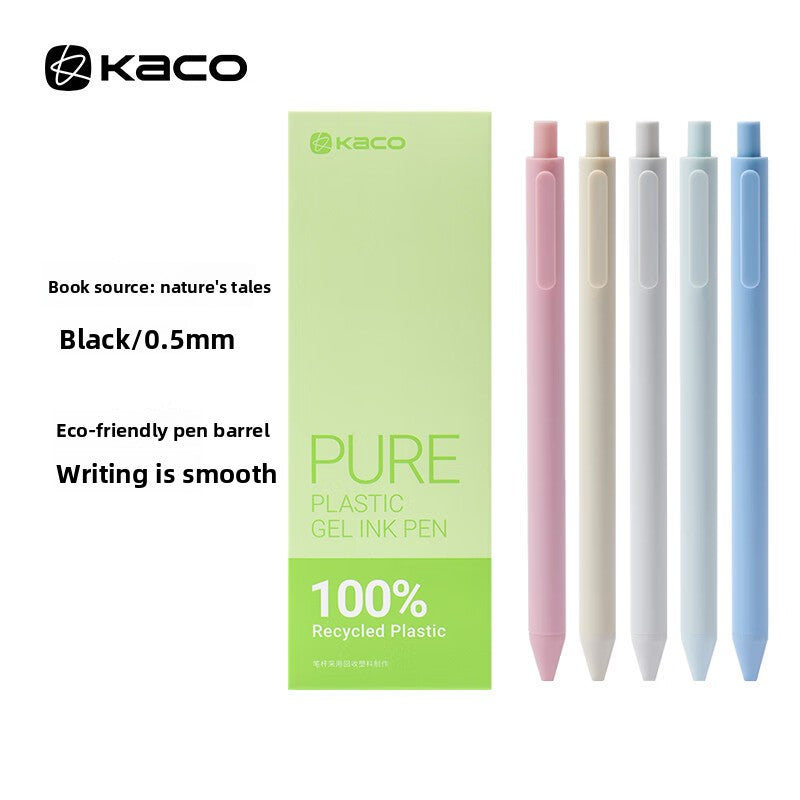 Biodegradable push-button gel pen