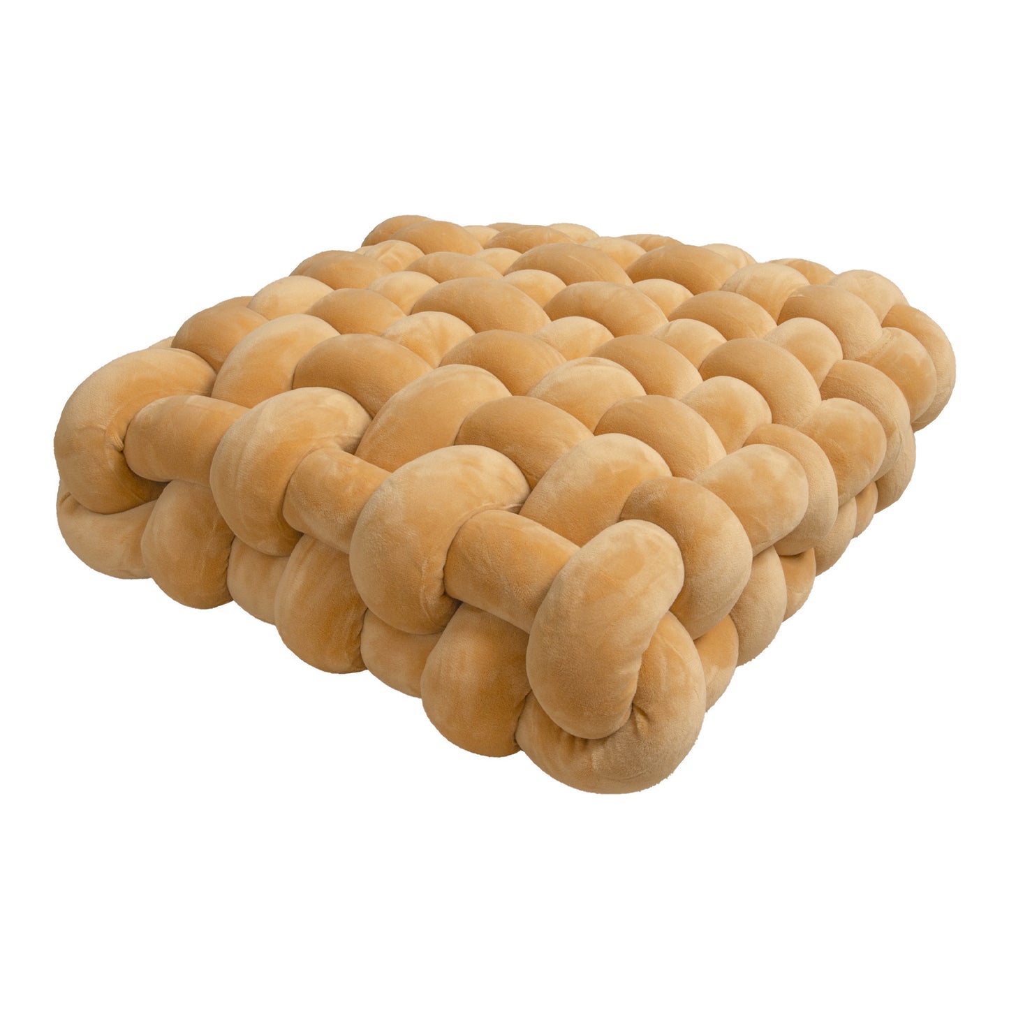 Hand Woven Knotted Seat Cushion & Throw Pillow