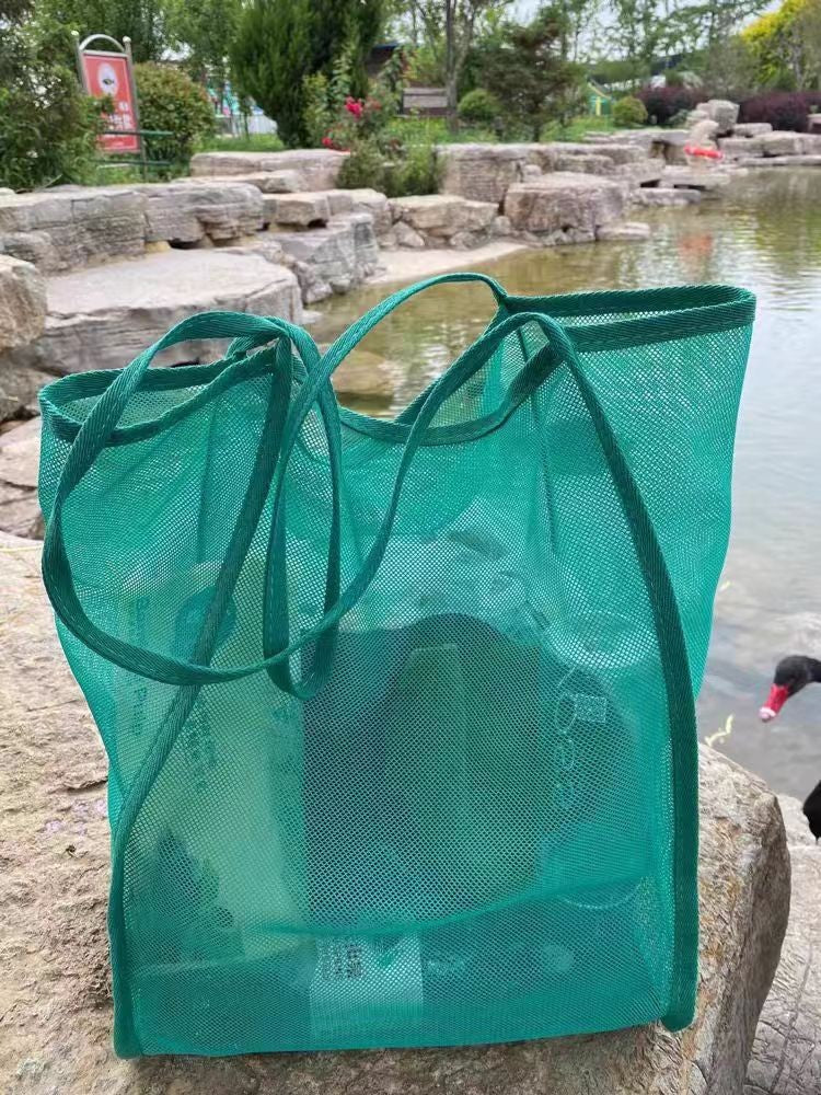 Breathable Large Capacity Beach & Swimming Bag | Lightweight Market Shopping Bag